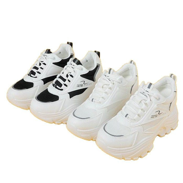 Damen Sneaker Chunky Rutschfest Atmungsaktives Material