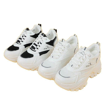 Damen Sneaker Chunky Rutschfest Atmungsaktives Material