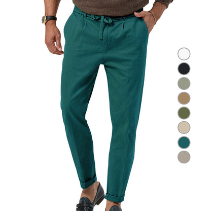 Herren Slim-Fit-Hose Elegant Alltag