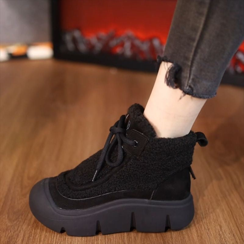 Damen Sneaker Winter Warm Kuschel-Innenfutter