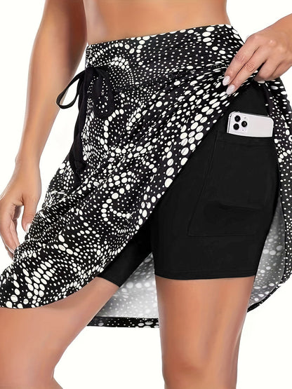 Heidi Mode Damen 2-teilige Shorts Bedruckt