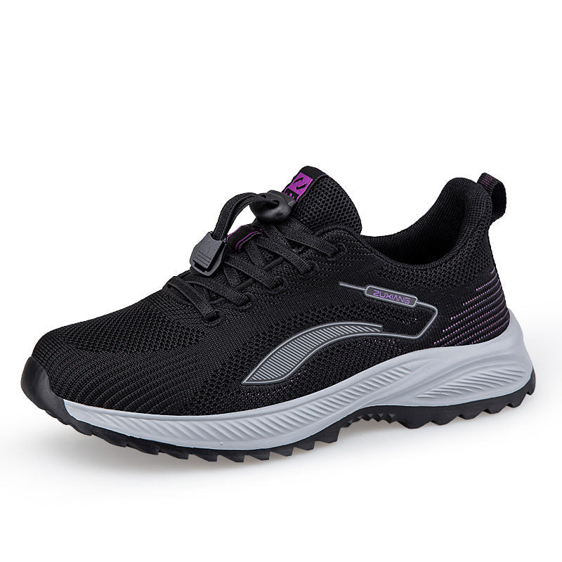 Damen Laufschuhe Atmungsaktives Mesh Komfortabel Schnellschnürsystem