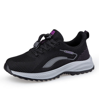 Damen Laufschuhe Atmungsaktives Mesh Komfortabel Schnellschnürsystem