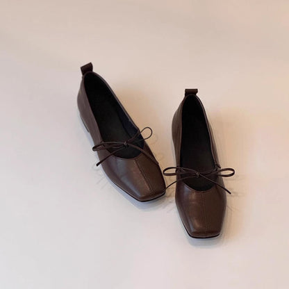 Damen Ballerinas Schnürung Elegant Bequem