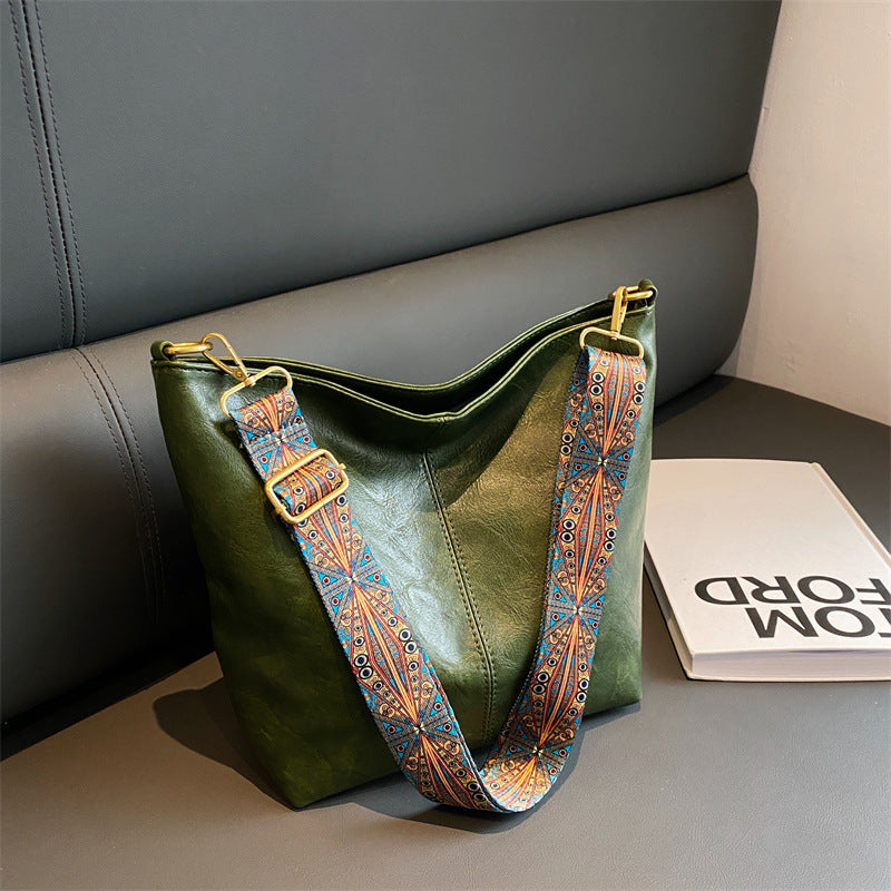 Damen Lederhandtasche Echtleder Vintage Classic