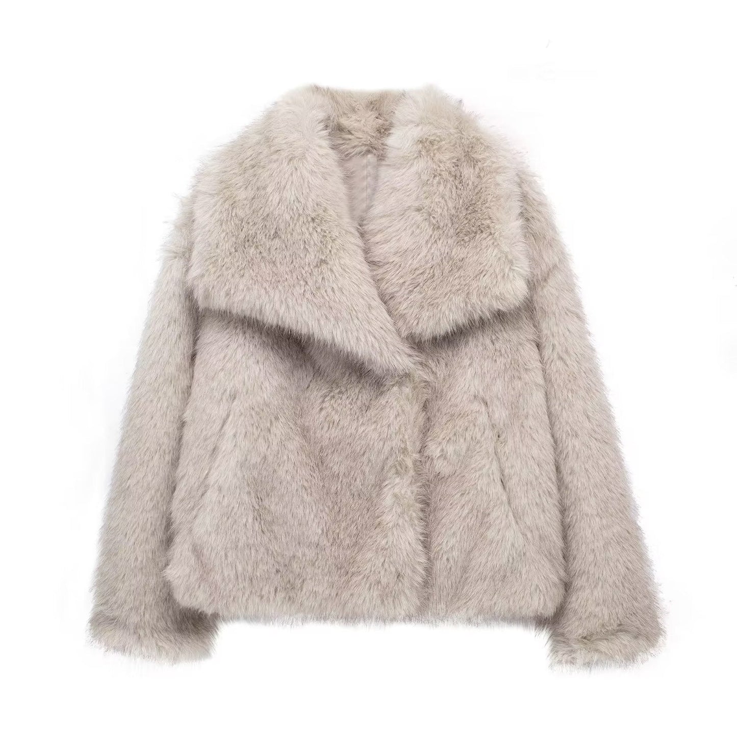Damen Kurzpelzmantel Winter