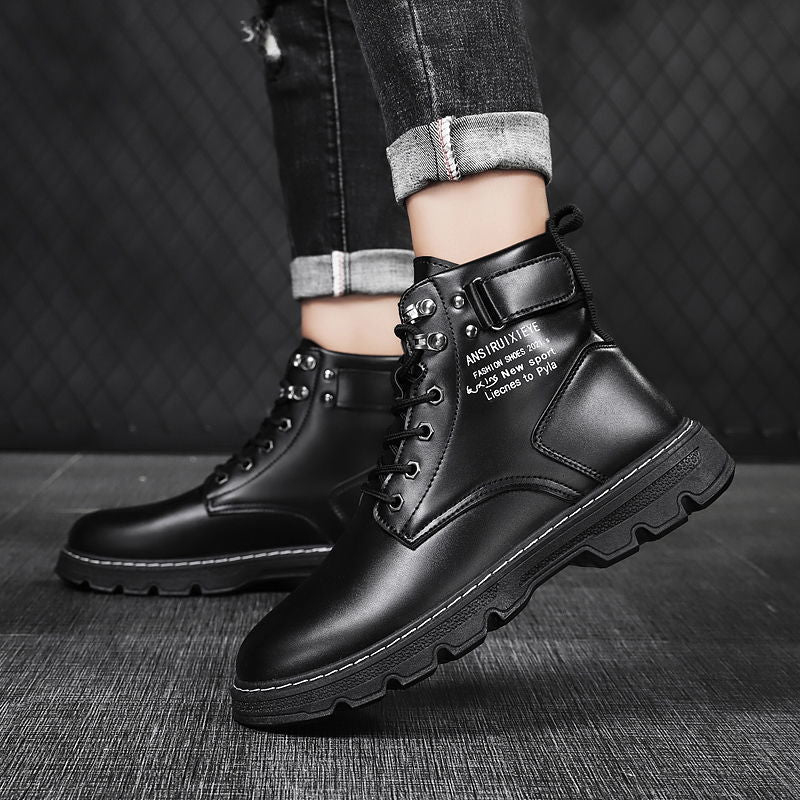 Herren Stiefel Robustes Leder Modern
