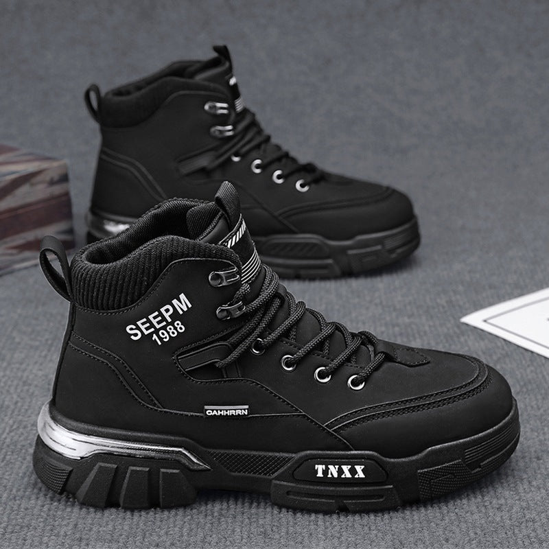 Herren High- Sneaker Atmungsaktives Material