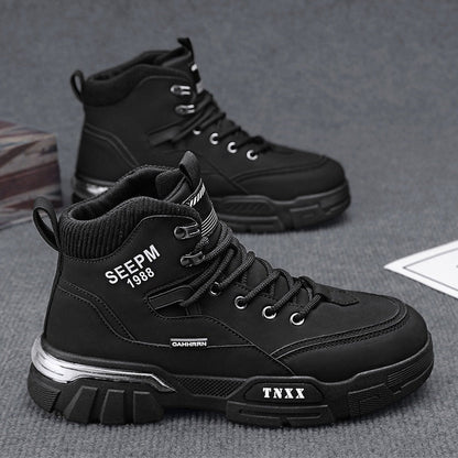 Herren High- Sneaker Atmungsaktives Material