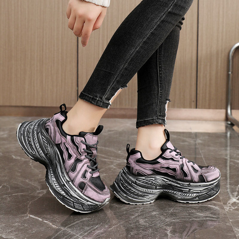 Damen Chunky Sneaker Atmungsaktives Mesh Comfort