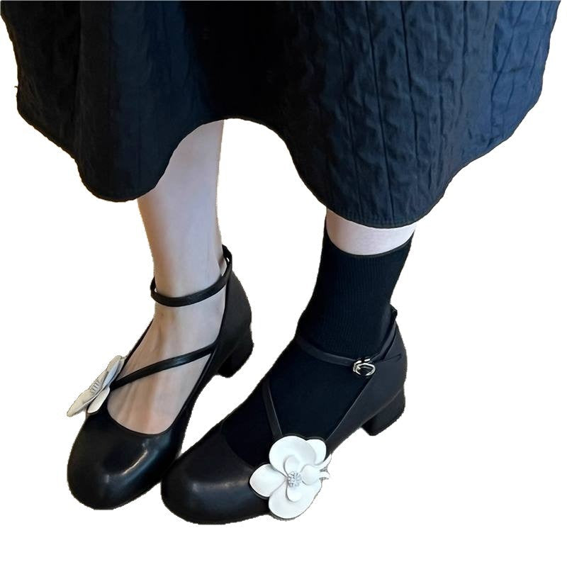 Damen Ballerinas Bequem Blumen Sommer