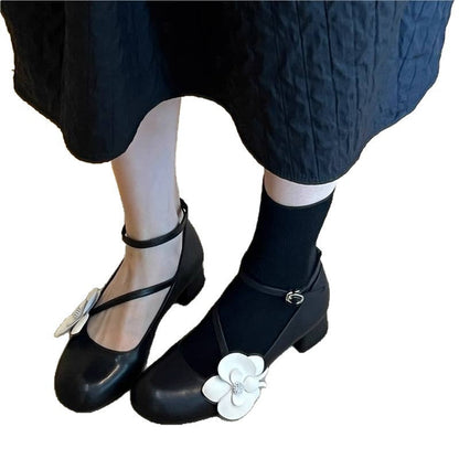 Damen Ballerinas Bequem Blumen Sommer