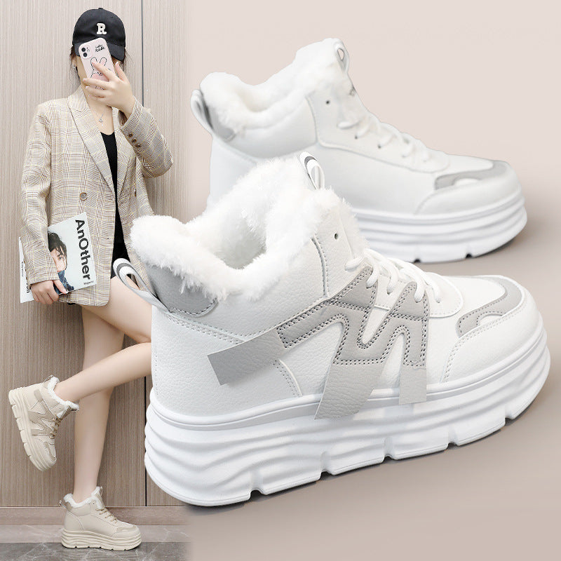 Damen High- Sneaker Sportlich Robust