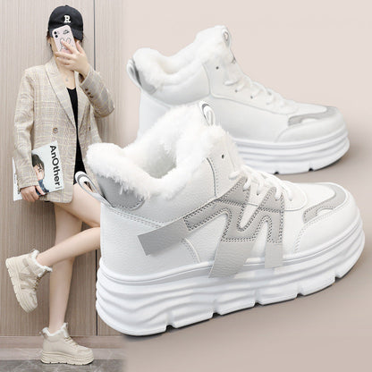 Damen High- Sneaker Sportlich Robust