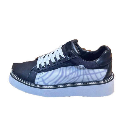 Damen Sneaker Tweed Optik Bequem Sportlich
