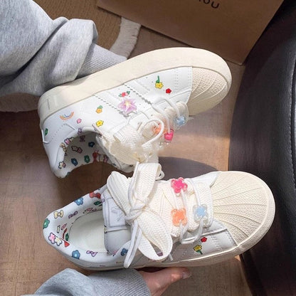Damen Sneaker Atmungsaktives Mesh Dekor