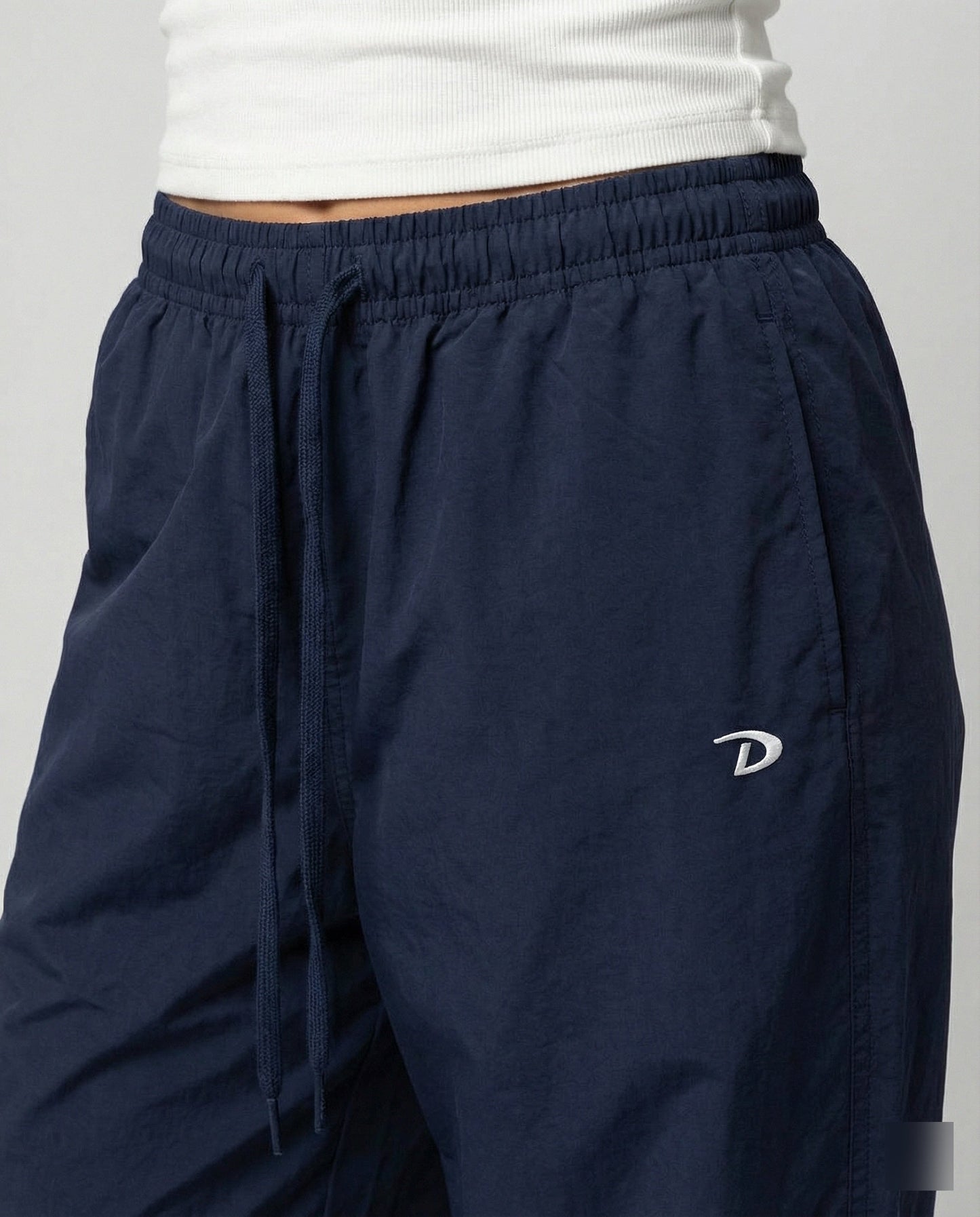 Damen Hose Weite Bein Elastik Lang