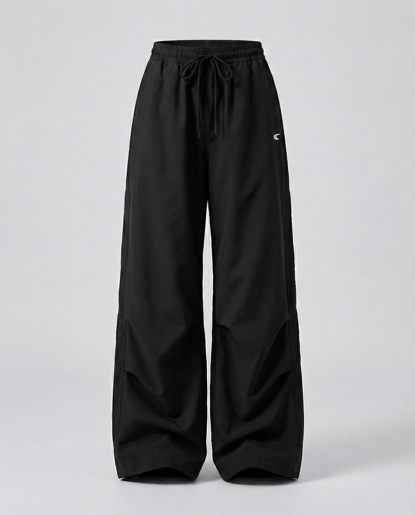 Damen Hose Weite Bein Elastik Lang