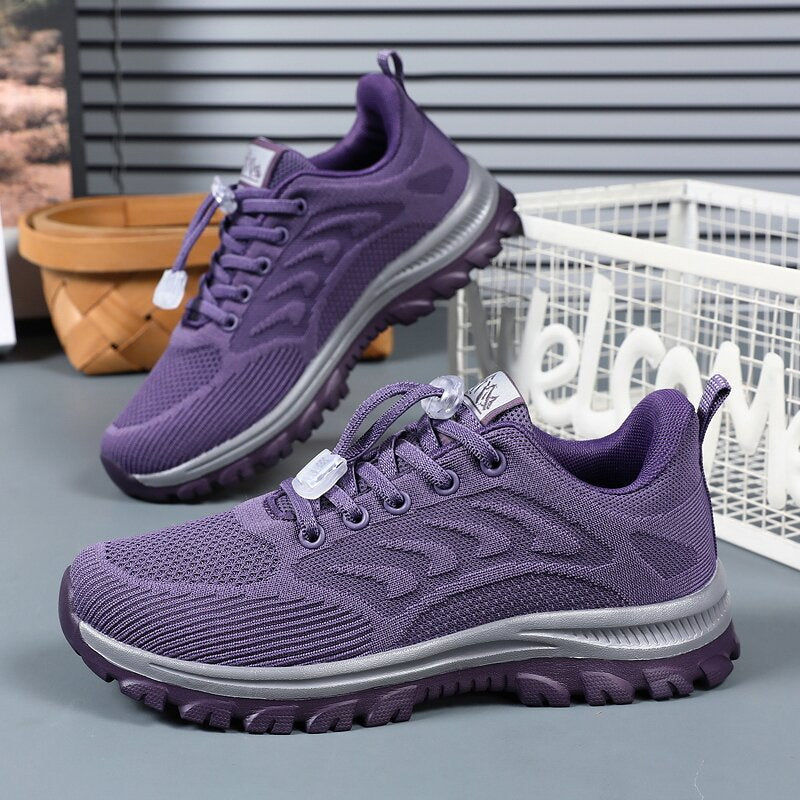 Damen Laufschuhe Schnellschnürsystem Sportlich - Norvielle