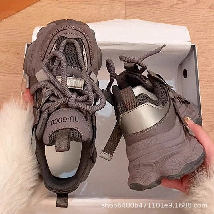 Damen Sneaker Sportlich Atmungsaktives Mesh Stabile Sohle