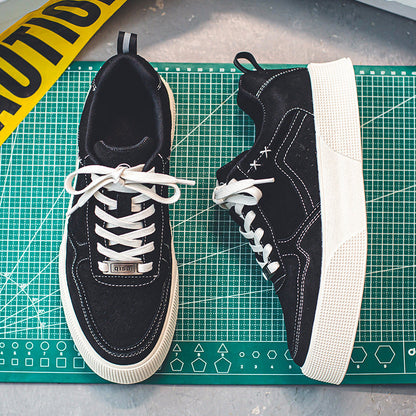 Damen Sneaker Velours Leder Sportlich