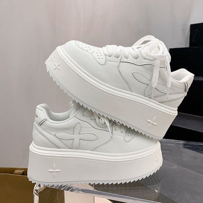 Damen Plateau Sneaker Rutschfest Gepolstert Komfort