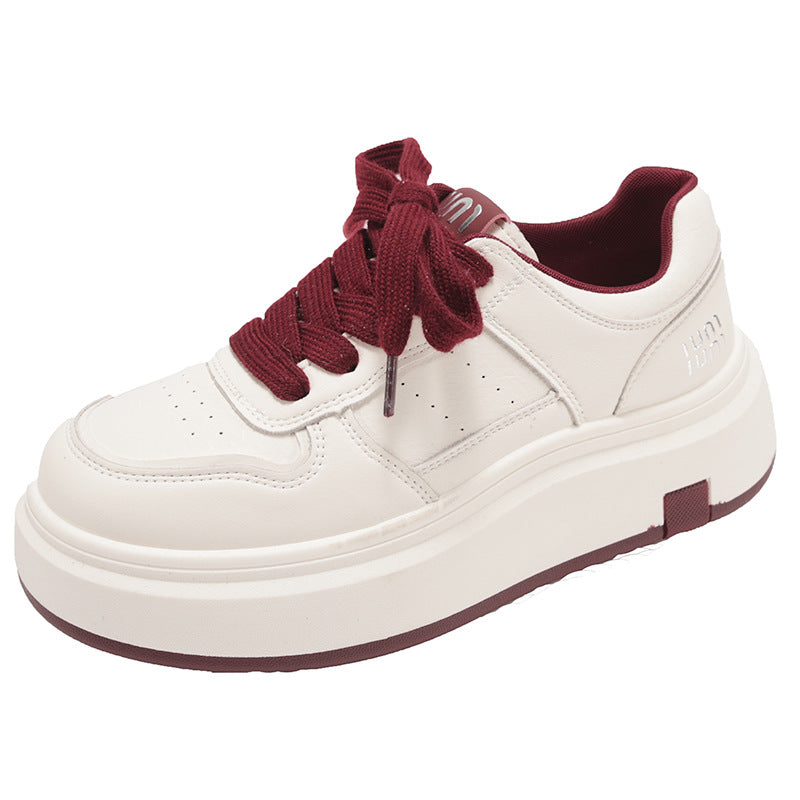 Damen Plateau Sneaker Komfortabel Ergonomisch