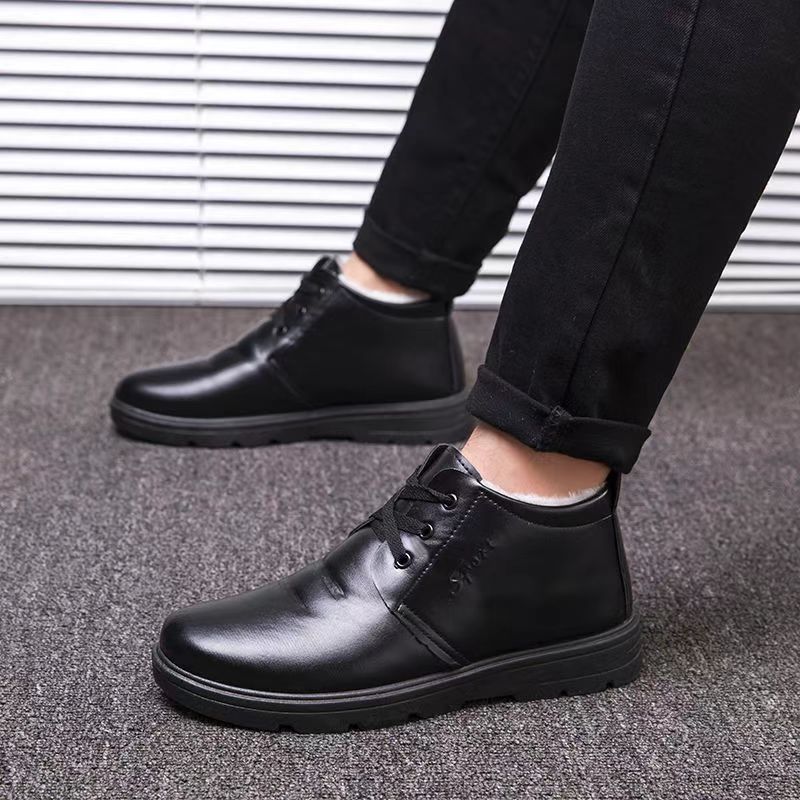 Damen Winterstiefel Isoliert Leder
