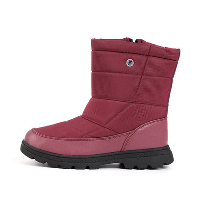 Damen Winterstiefel Isoliert Rutschfest Schnellverschluss