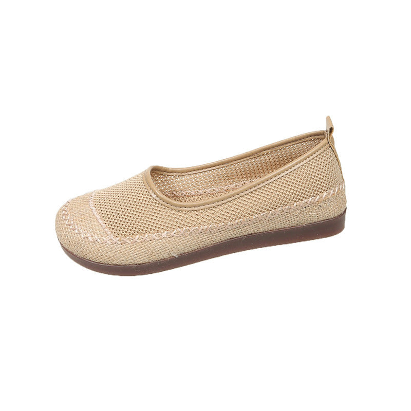 Damen Ballerinas Atmungsaktives Material Elastisch Bequem
