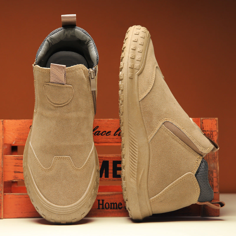 Damen Stiefel Bequem Reißverschluss