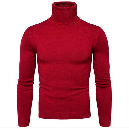 Herren Rollkragenpullover Merinowolle Elegantes Design