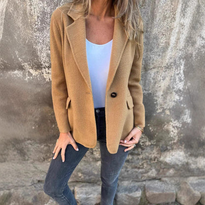 Damen Blazer Gestreift Elegant Berliner Stil