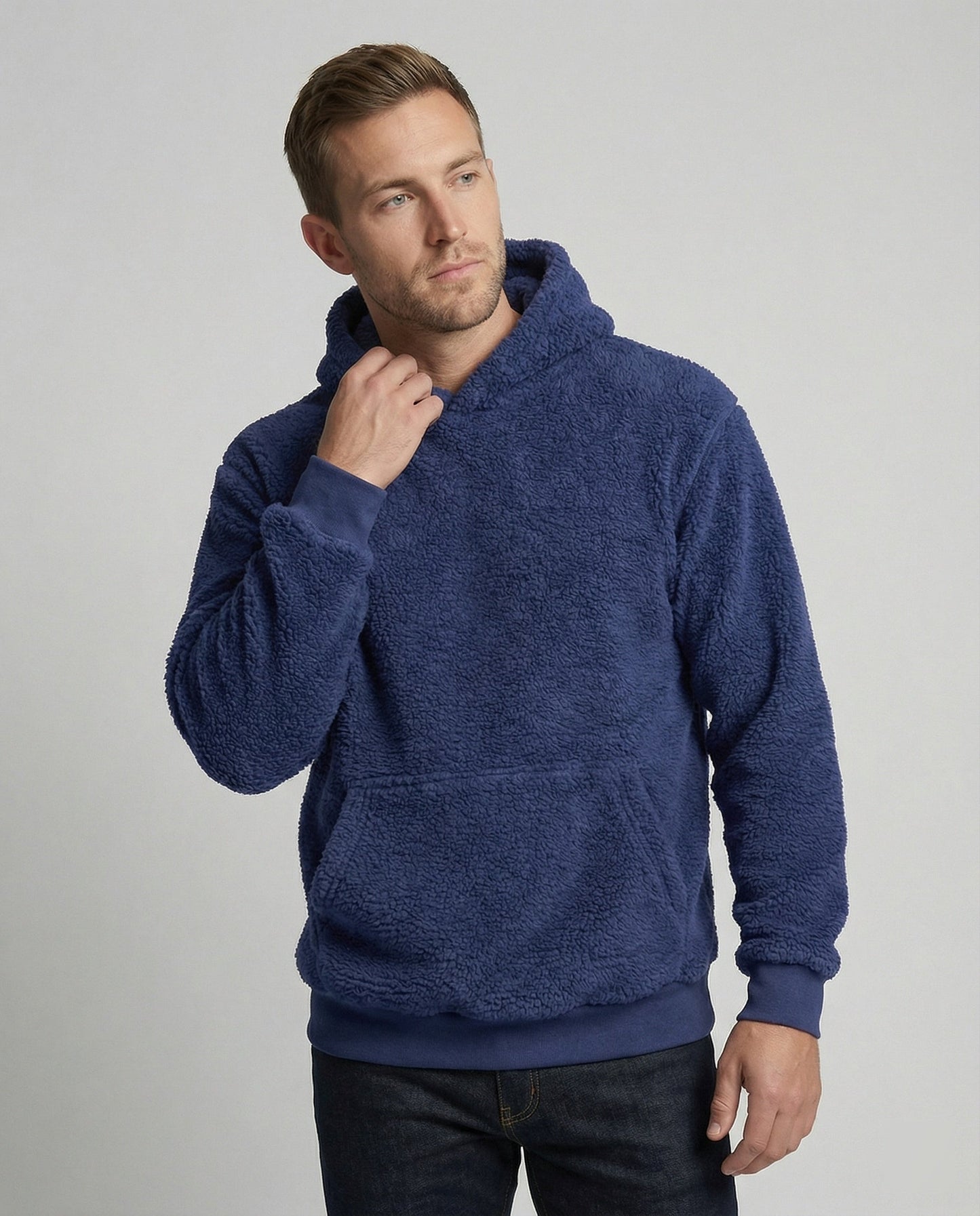 Herren Teddy-Pullover Weich Mit Taschen Praktisch - Norvielle