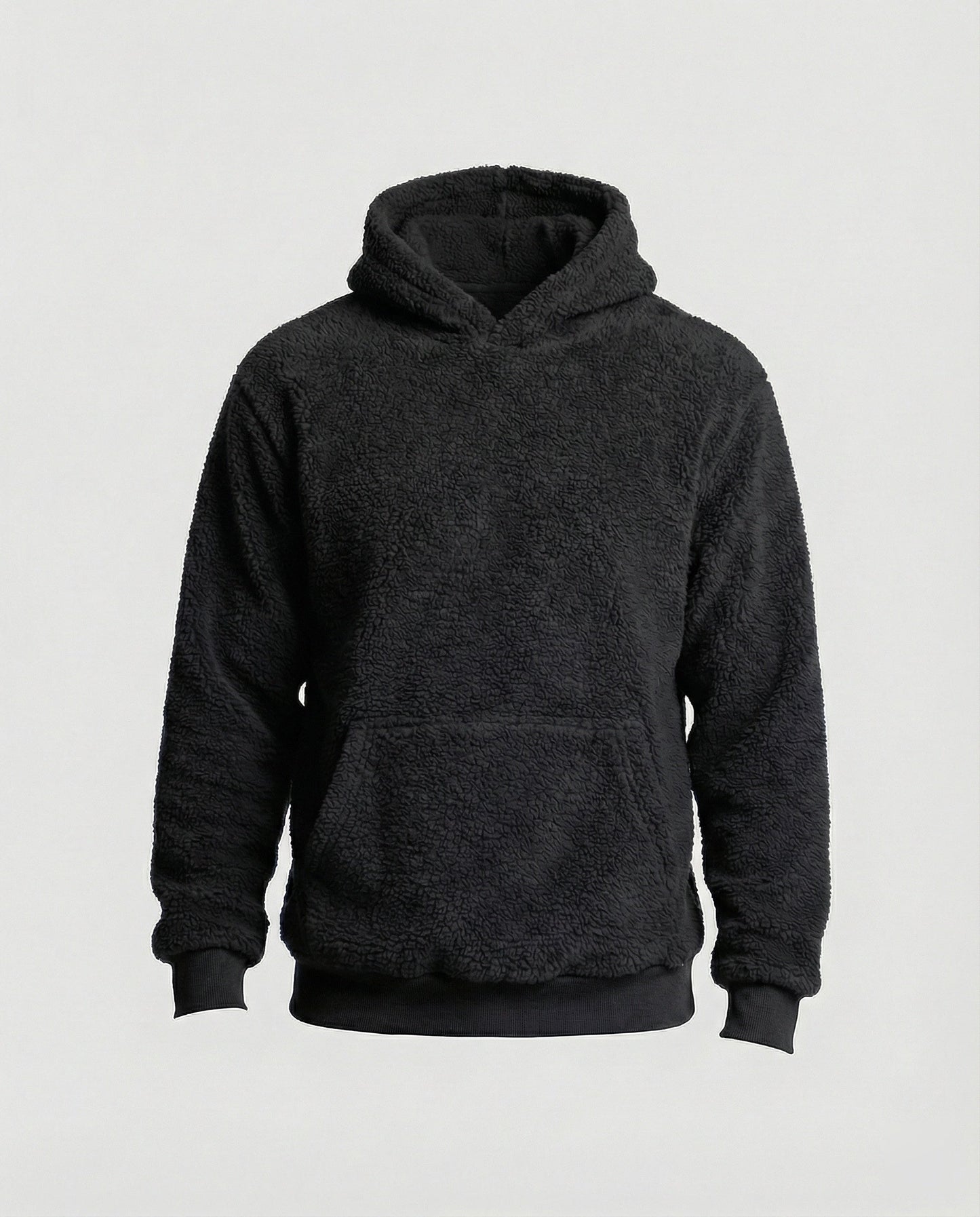 Herren Teddy-Pullover Weich Mit Taschen Praktisch