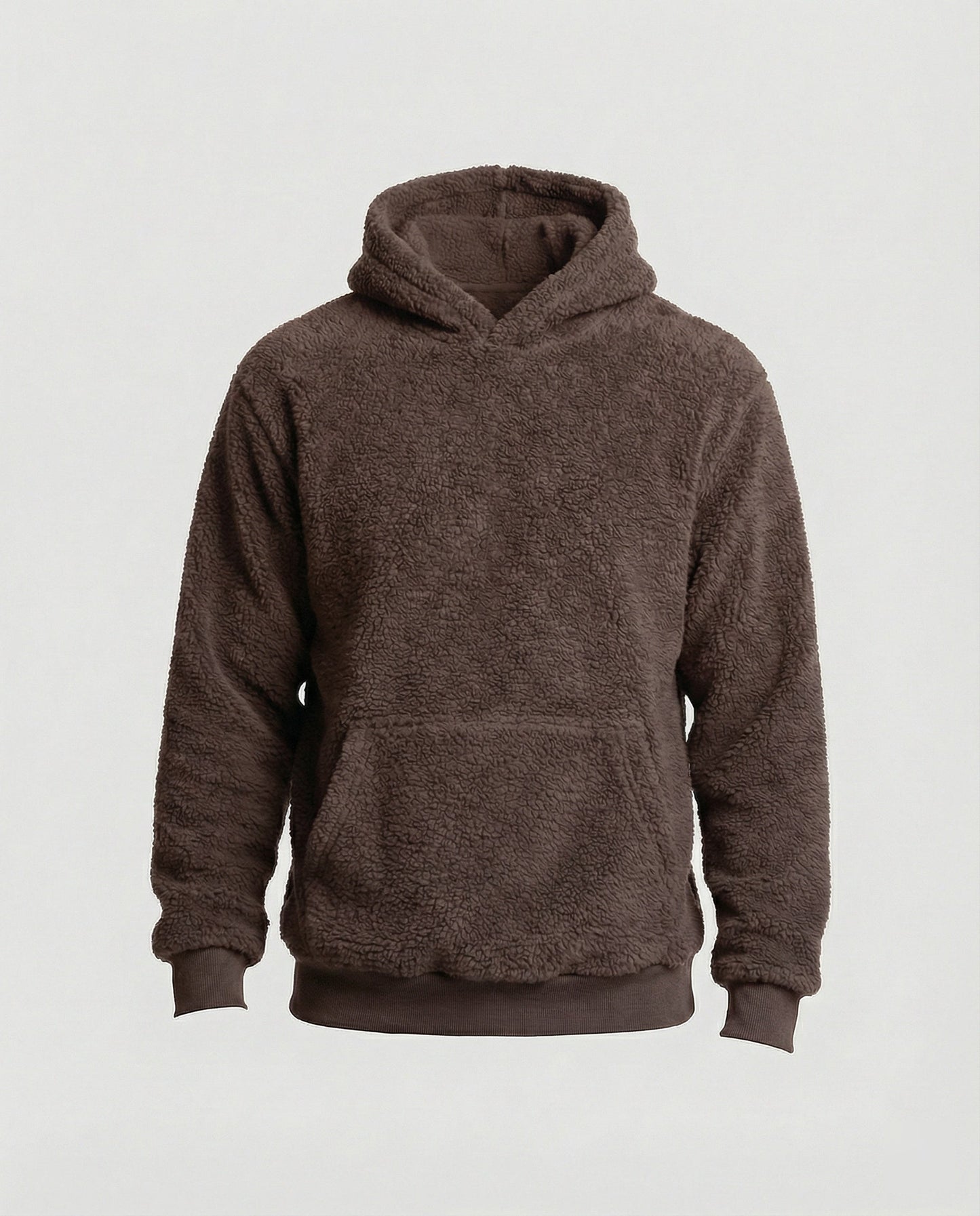 Herren Teddy-Pullover Weich Mit Taschen Praktisch