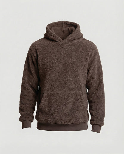 Herren Teddy-Pullover Weich Mit Taschen Praktisch