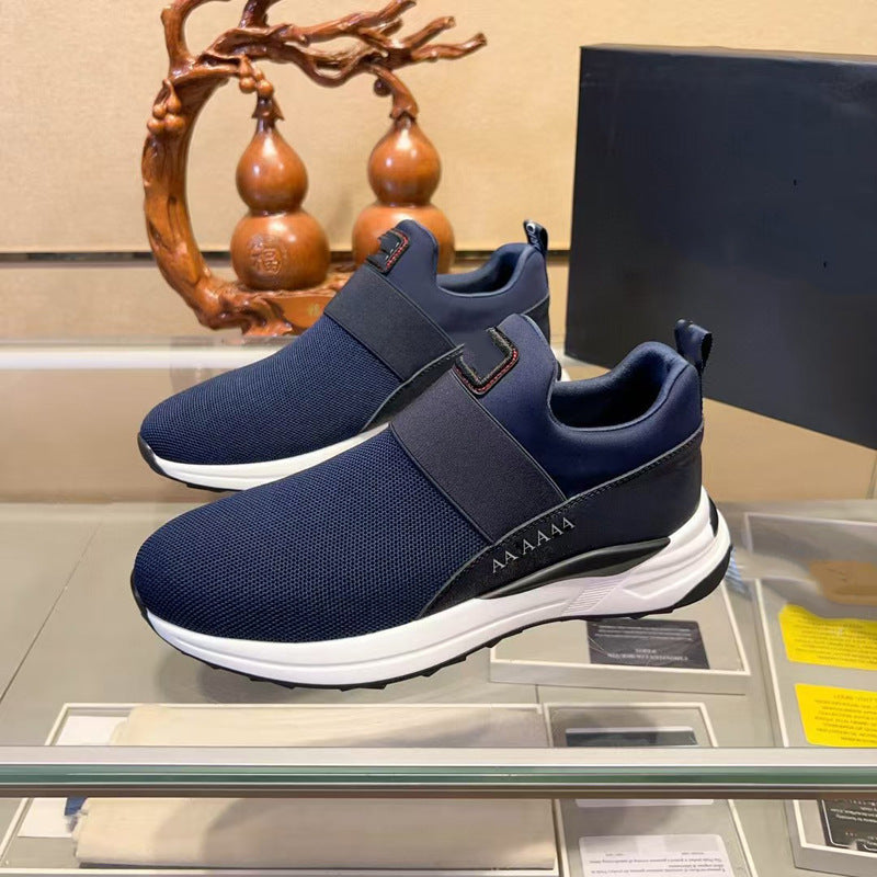 Damen Sneaker Slip On Atmungsaktives Netz
