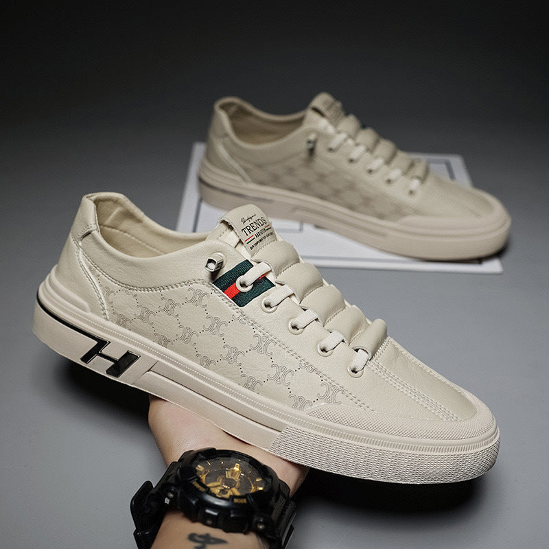 Damen Sneaker Elegante Leder Schuhe