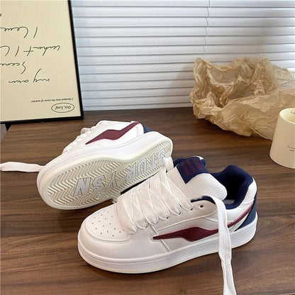 Damen Sneaker Sportlich Rutschfest Gummisohle