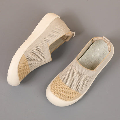 Damen Sneaker Atmungsaktiv Slip-On Weiches Material