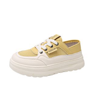 Damen Sneaker Bequem Slip-On Weiches Leder