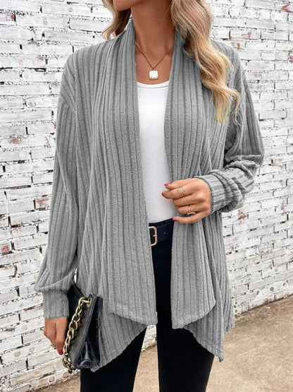 Damen Strickjacke Offener Schnitt Moderner Look