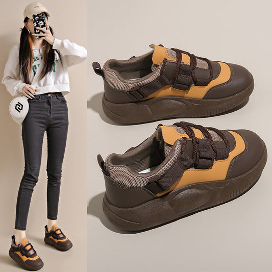 Damen Sneaker Elastisch Dicksohlige Sportschuhe - Norvielle