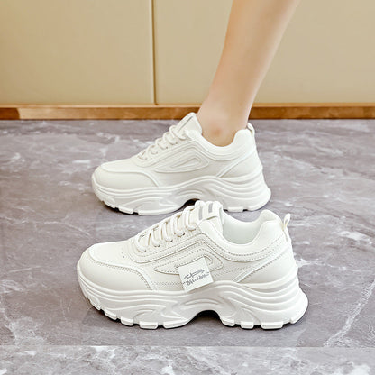Damen Sneaker Bequem Chunky Laufsohle mit Dämpfung