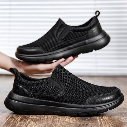 Damen Sneaker Slip-On Atmungsaktiv Rutschfeste Sohle