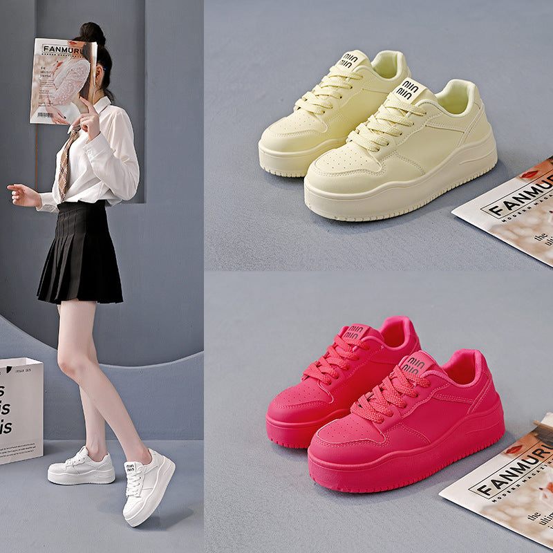 Damen Laufschuhe Dicksohlige Rutschfeste Sneaker Sportlich - Norvielle