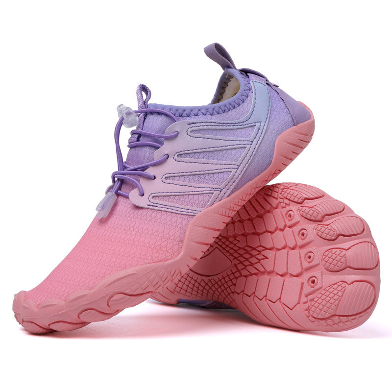 Damen Wasserschuhe Elastisch Rutschfest