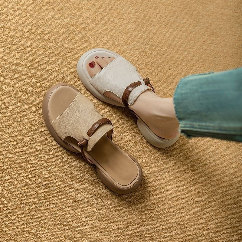 Damen Sandaletten Keilabsatz Bequem Sommer