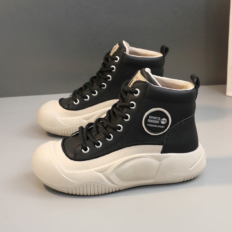 Damen High- Sneaker Strapazierfähige Sohle